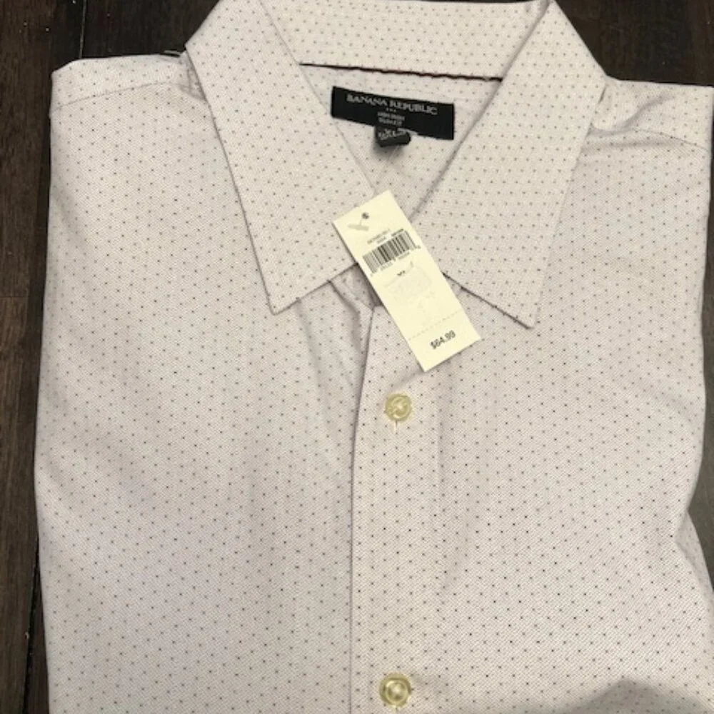 NEW Banana Republic Men’s Dress Shirt (XL) Slim Fit - Picture 1 of 9